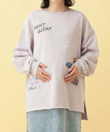 【SALE／60%OFF】LEPSIM 【産前・産後対応】マタニティ/ワッペンロゴプリントスウェット レプシィム マタ…