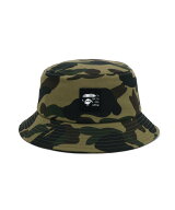 A BATHING APE 1ST CAMO BUCKET HAT ア ベイシング エイプ 帽子 ハット グリーン イエロー【送料無料】