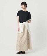 【SALE／40%OFF】BEAUTY&YOUTH UNITED ARROWS 麻ブレンド ドット フレアロングスカート ビューティー＆ユ…