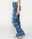 プリントデニムパンツ