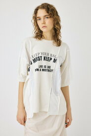 MOUSSY REMAKE Tシャツ マウジー トップス カットソー・Tシャツ ホワイト ブラック【送料無料】