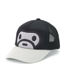A BATHING APE MILO FACE MESH CAP ア ベイシング エイプ 帽子 キャップ ブラウン ブラック【送料無料】