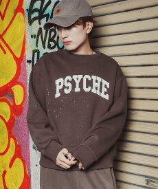 【SALE／20%OFF】SIDEWAY STANCE SIDEWAY STANCE サイドウェイスタンス ラメ 裏起毛 カレッジロゴ トレーナー インプローブス トップス スウェット・トレーナー ネイビー ブラウン ブラック