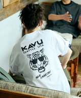 【SALE／30%OFF】KAVU KAVU×FREAK'S STORE/カブ- 別注 バックデザイン 刺繍ワッペン クルーネック Tシャ…