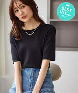 ROPE' PICNIC 八方映えニット ハーフスリーブニット/UVカット・接触冷感・イージーケア ロペピクニック …