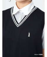EASTBOY Venus ベスト COOLMAX 12G ライン入り スクール 制服 通学 中学 高校 イーストボーイ トップス …