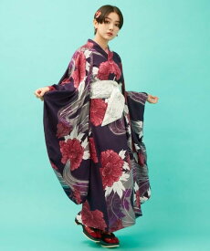 カヤ 【カヤ】【UVカット加工】花舟振袖風羽織 アミナコレクション トップス カーディガン グリーン パープル グレー【送料無料】