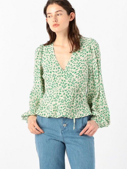 Tomorrowland Ganni レーヨンクレープ プリントラップブラウス Rakuten Fashion 楽天ファッション 旧楽天ブランドアベニュー Bm6401