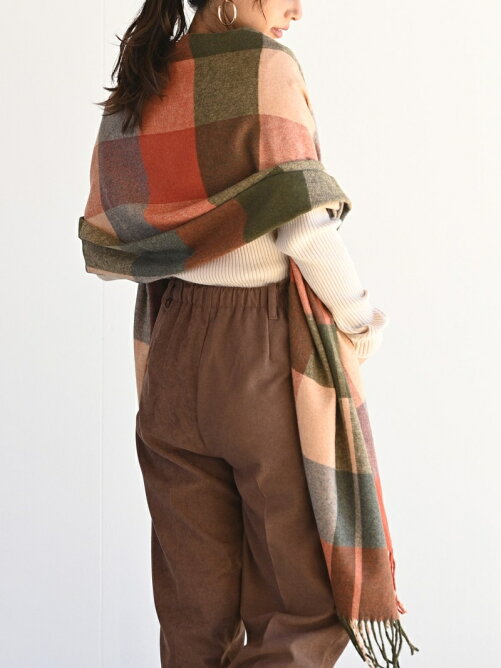 Rps W カラフルチェック大判ストール Rakuten Fashion 楽天ファッション 旧楽天ブランドアベニュー Bp7401