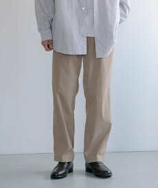 【SALE／40%OFF】URBAN RESEARCH DOORS 『イージーケア』FORK&SPOON ideal stretchタックパンツ アーバンリサーチドアーズ パンツ その他のパンツ ブラック ベージュ【送料無料】