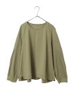 【大きいサイズ】チュールジョイントカットソー /洗濯機で洗える