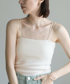 SELECT MOCA ダブルストラップカップ付きキャミソール セレクトモカ トップス キャミソール