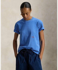 POLO RALPH LAUREN Big Pony �R�b�g�� �N���[�l�b�N T�V���c �����t���[���� �g�b�v�X �J�b�g�\�[�ET�V���c �u���[�y���������z