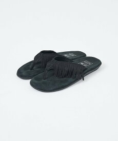 DESIGNWORKS 【ISLAND SLIPPER / アイランドスリッパ】別注フリンジ トングサン デザインワークス シューズ・靴 サンダル ブラック【送料無料】