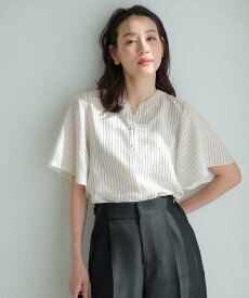 ANY SIS S スムージーポリエステル スキッパー ブラウス エニィスィス トップス シャツ・ブラウス ネイビー イエロー グリーン【送料無料】