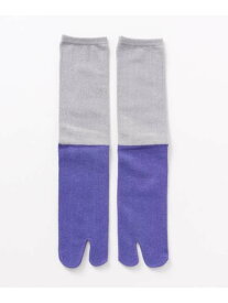 カヤ 麻混足袋型くつ下25~28cm 色合わせ アミナコレクション 靴下・レッグウェア 靴下 カーキ レッド パープル ブラック