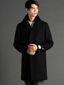 【SALE／70%OFF】MONSIEUR NICOLE BEL&CO ブークレージャージ スタンドカラーコート ニコル ジャケット・アウター その他のジャケット・アウター グレー ブラック【送料無料】