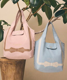 TOCCA 【撥水】TOCCA RIBBON ECOBAG エコバッグ トッカ バッグ エコバッグ・サブバッグ ピンク ブラック ベージュ ブルー【送料無料】