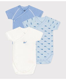 【SALE／10%OFF】PETIT BATEAU 半袖あわせボディ3枚組 プチバトー マタニティウェア・ベビー用品 ベビー肌着・新生児服【送料無料】