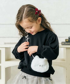 【SALE／44%OFF】apres les cours 3柄アソートポシェットトレーナー エフオーオンラインストア トップス スウェット・トレーナー ブラック ピンク パープル