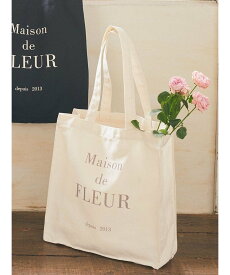 Maison de FLEUR ブランドロゴプリントスクエアトートバッグ メゾン ド フルール バッグ その他のバッグ ホワイト ブラック ピンク