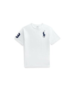 POLO RALPH LAUREN (�{�[�C�Y 8��~20��)Big Pony �R�b�g�� �W���[�W�[ T�V���c �����t���[���� �g�b�v�X �J�b�g�\�[�ET�V���c �z���C�g�y���������z