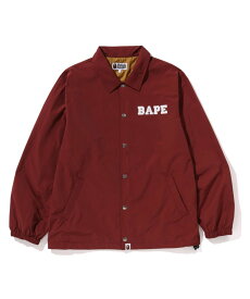 A BATHING APE COLLEGE COACH JACKET ア ベイシング エイプ ジャケット・アウター ブルゾン・ジャンパー パープル ブラック レッド【送料無料】