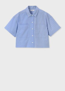 �ySALE�^30%OFF�zPS Paul Smith �E�B�����Y �X�g���C�v �~�b�N�X �����V���c �|�[���E�X�~�X �g�b�v�X �V���c�E�u���E�X�y���������z