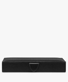 SMYTHSON Panama Cufflink Box スマイソン ファッション雑貨 その他のファッション雑貨 ブラック【送料無料】