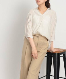 【SALE／30%OFF】SHOO・LA・RUE 【2点セット】上品カジュアル スキッパーシャツ+タンクトップ シューラルー トップス シャツ・ブラウス ブラック ブラウン オレンジ