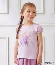 【SALE／30%OFF】ANY KIDS 【ディズニープリンセス】アート Tシャツ エニィ トップス カットソー・Tシャツ ホワイト グリーン パープル