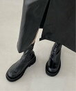 HALEY PESCA/(W)ボリューム厚底 バックジップショートブーツ