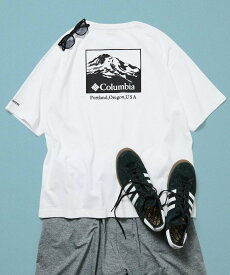 【SALE／10%OFF】Columbia Columbia×FREAK'S STORE/コロンビア 別注 インペリアルパーク バックプリント クルーネックTシャツ【限定展開】 フリークスストア トップス カットソー・Tシャツ ブラック ホワイト【送料無料】