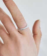 TEN. ダブルループリング SV ギフト プレゼント リング テン アクセサリー・腕時計 リング・指輪 シルバ…