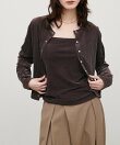 ベロアカップ付きキャミ