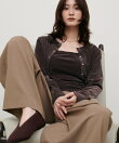 ベロアカップ付きキャミ