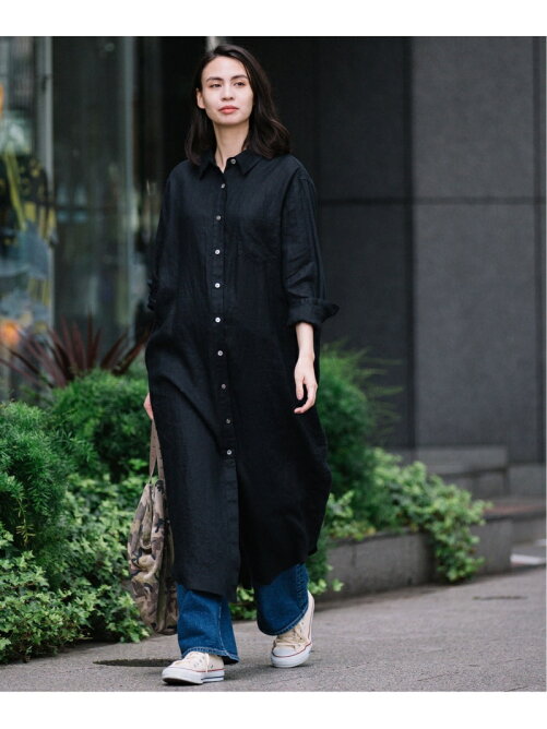 Munich 40sフレンチリネンマキシシャツワンピース リゾート マキシワンピース Rakuten Fashion 楽天ファッション 旧楽天 ブランドアベニュー Am2405