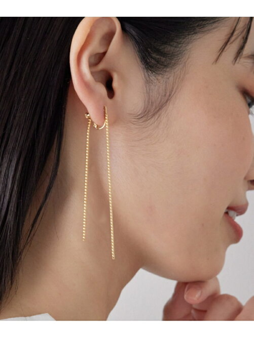 Salon Adam Et Rope ダブルロングチェーンイヤリング Rakuten Fashion 楽天ファッション 旧楽天ブランドアベニュー Dk9405
