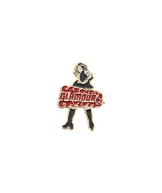 HYSTERIC GLAMOUR VIXEN GIRL ピンバッジ ヒステリックグラマー アクセサリー・腕時計 ブローチ・コサージュ・バッジ ゴールド