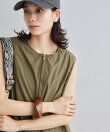 サイドシャーリングワンピース<撥水>