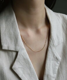 TEN. フラットケーブルチェーンネックレス GD 50cm ギフト プレゼント ユニセックス テン アクセサリー・腕時計 ネックレス ゴールド【送料無料】