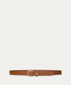 LAUREN RALPH LAUREN ロゴキーパー レザー スキニー ベルト ラルフローレン 財布・ポーチ・ケース その他の財布・ポーチ・ケース ブラウン【送料無料】
