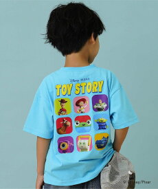and D.petitmain 【DISNEY/PIXAR/Toy Story】トイストーリー/集合アート ワイド半袖Tシャツ ナルミヤオンライン トップス カットソー・Tシャツ ブルー グレー