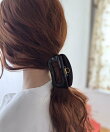 ビッグスクエア アクリルヘアクリップ