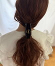 ビッグスクエア アクリルヘアクリップ