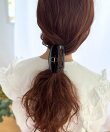 ビッグスクエア アクリルヘアクリップ