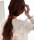 ビッグスクエア アクリルヘアクリップ