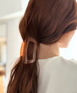 ビッグスクエア アクリルヘアクリップ