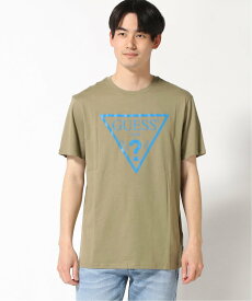 【SALE／50%OFF】GUESS (M)Eco Reflective Logo Tee ゲス トップス カットソー・Tシャツ カーキ ブラック ホワイト