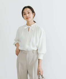 【SALE／10%OFF】URBAN RESEARCH 2WAYボウタイブラウス アーバンリサーチ トップス シャツ・ブラウス ホワイト ネイビー【送料無料】